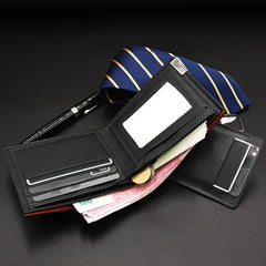 Custom Engraved PU Leather Wallet Men