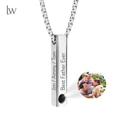 Custom Photo Keychain with Text