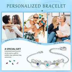 Personalized Birthstone Name Bracelet