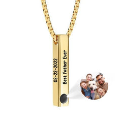 Custom Photo Keychain with Text