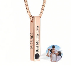 Custom Photo Keychain with Text