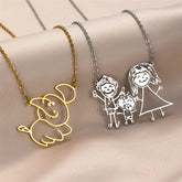 Personalized Children’s Drawing Necklace