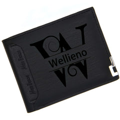 Custom Engraved PU Leather Wallet Men