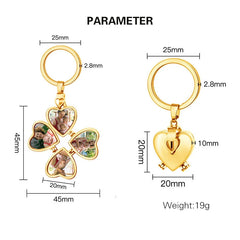 Personalized Gold Heart Locket Necklace for Women