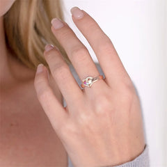 Personalized 1-8 Birthstone Rings for Women