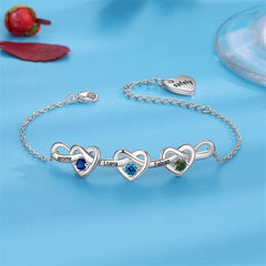Personalized Birthstone Name Bracelet