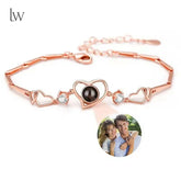 Personalized Photo Projection Heart Bracelet