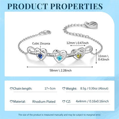 Personalized Birthstone Name Bracelet