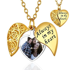 Personalized Photo Love-Heart Shape Necklace