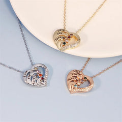 Personalized Birthstone Name Necklace for Women