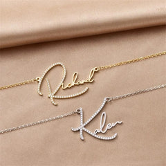 Personalized Name Necklace Custom Initial Necklaces