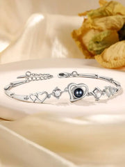 Personalized Photo Projection Heart Bracelet