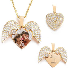 Personalized Photo Love-Heart Shape Necklace