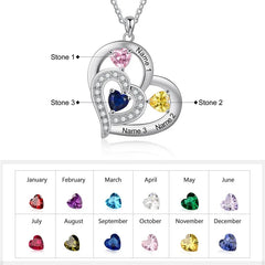 Personalized Birthstone Name Necklace for Women