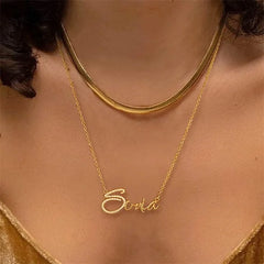 Personalized Name Necklace Custom Initial Necklaces