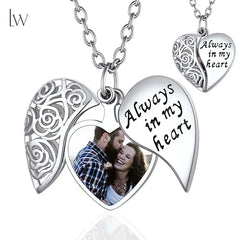 Personalized Photo Love-Heart Shape Necklace