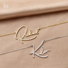 Personalized Name Necklace Custom Initial Necklaces